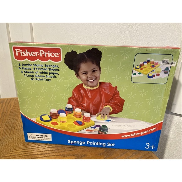 Fisher-Price Other - Vintage Fisher Price Arts & Crafts Sponge‎ Painting Set Jumbo Sponge Stamps